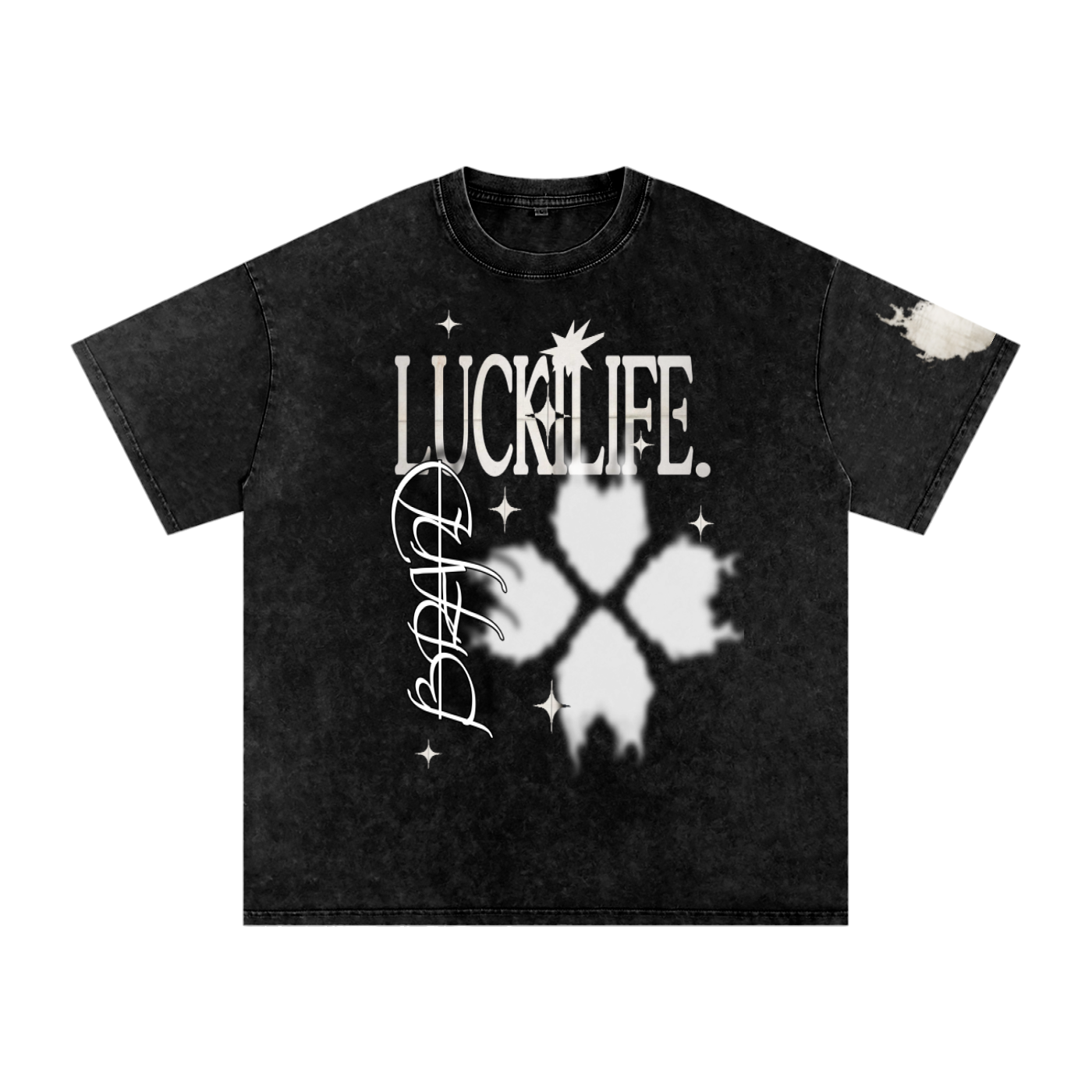 LUCKI BRAND OVERSIZED TEE BLACK